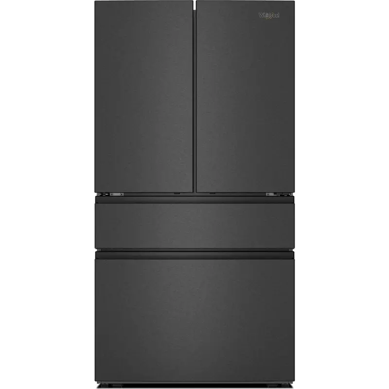 Whirlpool 30-Cu-Ft Print-Resistant Black Stainless French Door Refrigerator With Flex-Temp Drawer (Wrmf3336Sv) 1
