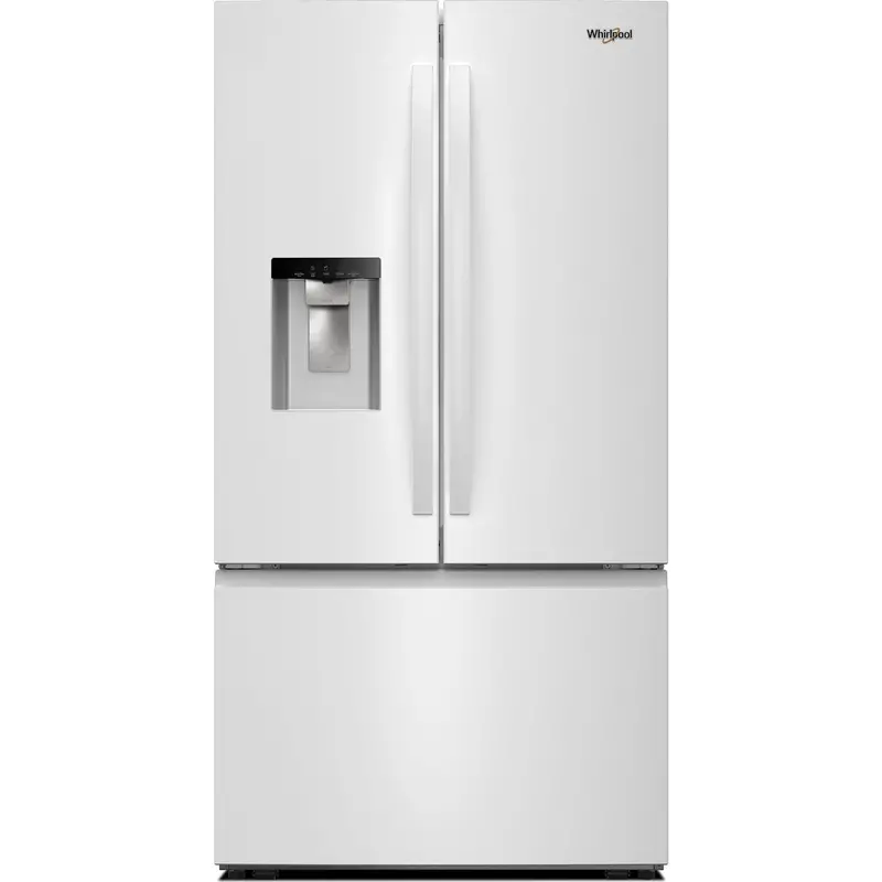 Whirlpool 30 Cu. Ft. White French Door Refrigerator With In-Door Ice And Water Dispenser (Wrff3536Sw) 1