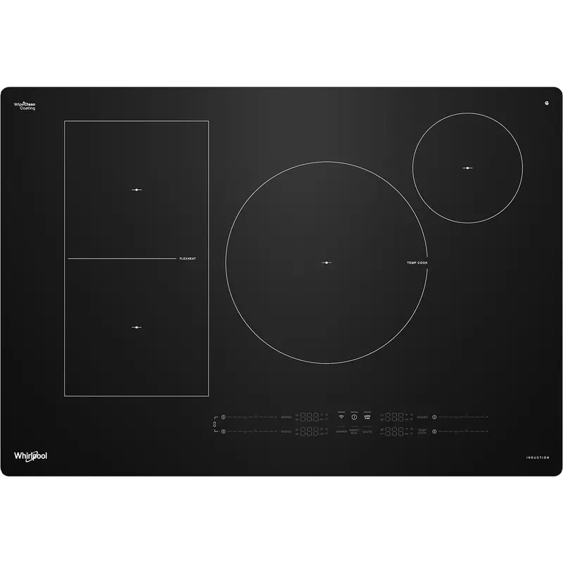 Whirlpool 30-In Black Intelligent Induction Cooktop With Temp Cook Technology (Wcit7530Sb) 1