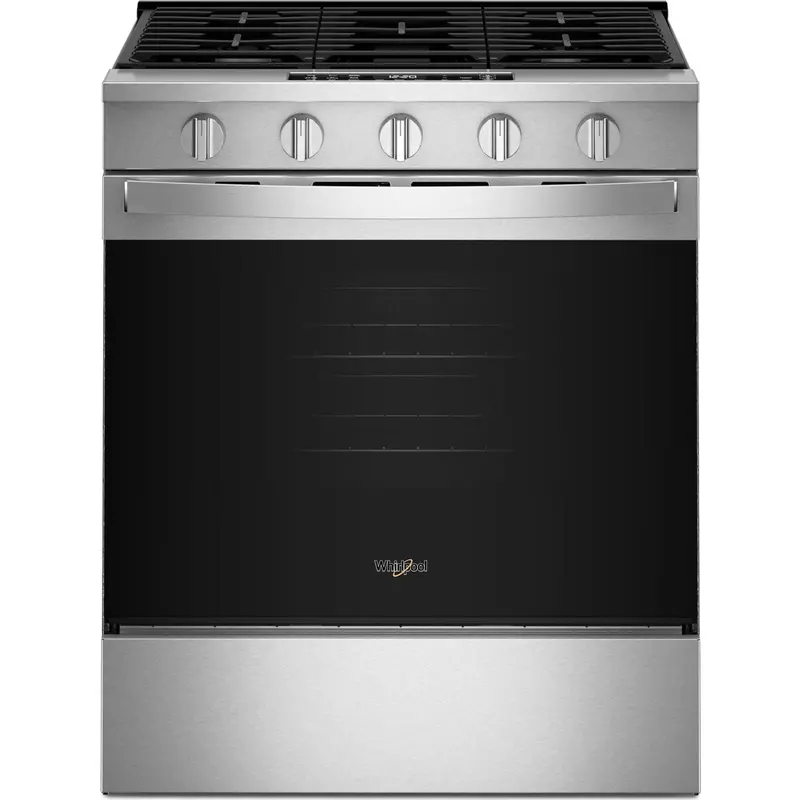 Whirlpool 30-Inch Fingerprint-Resistant Stainless Steel Gas Range With Air Cooking Technology (Wsgs5030Sz) 1