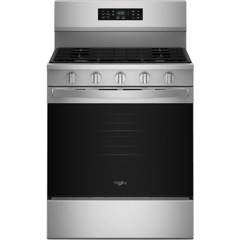 Whirlpool 30-Inch Gas Range – Air Cooking Technology, Fingerprint-Resistant Stainless (Wfgs5730Sz) 1