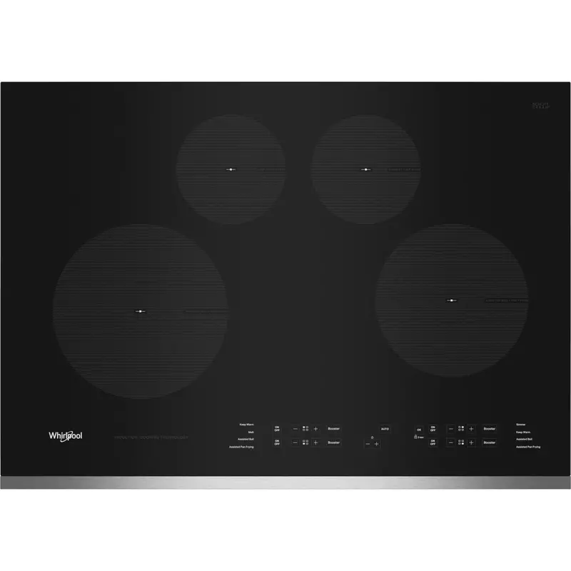 Whirlpool 30-Inch Stainless Steel Induction Cooktop (Wci55Us0Js) 1