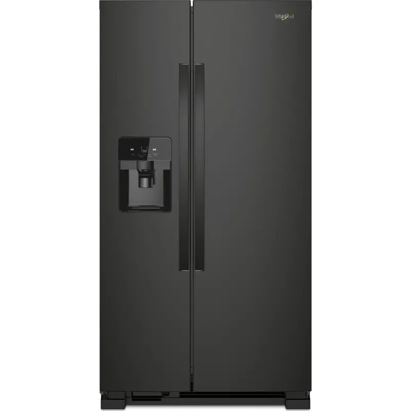 Whirlpool 33" Side-By-Side Refrigerator – 21 Cu. Ft., Black Finish (Wrs321Sdhb) 1