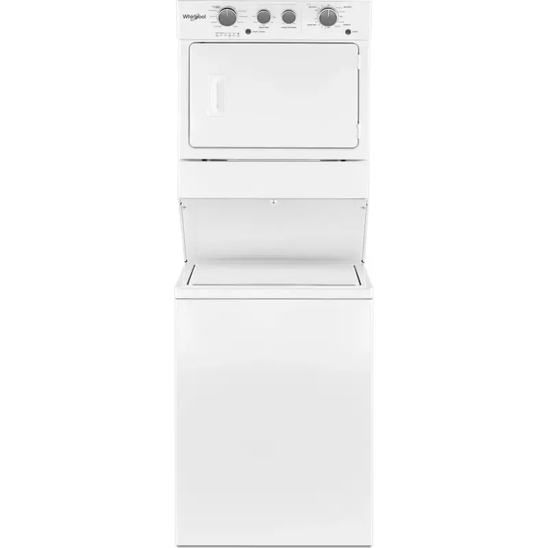 Whirlpool 4.0 Cu. Ft. Electric Stacked Washer-Dryer Combo – White, 9 Wash Cycles & Autodry 1