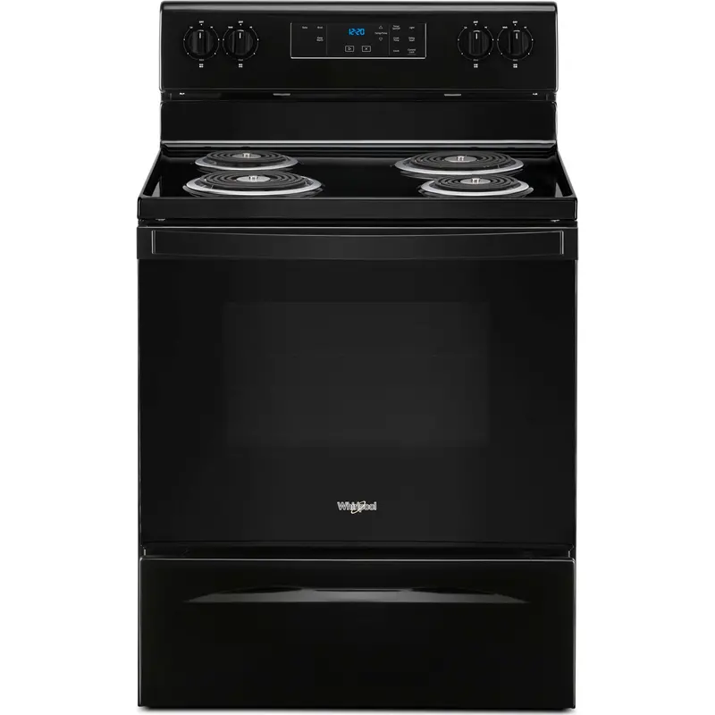 Whirlpool 4.8 Cu. Ft. Black Electric Range With Keep-Warm Function (Ywfc150M0Jb) 1