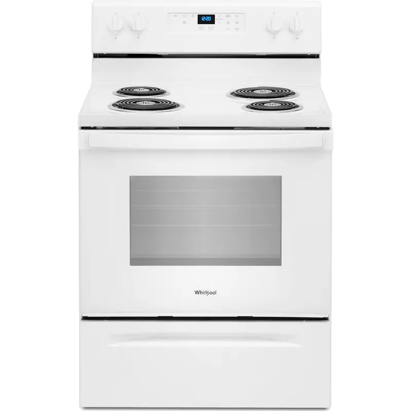 Whirlpool 4.8 Cu. Ft. White Electric Range With Keep Warm Function – Model Ywfc315S0Jw 1