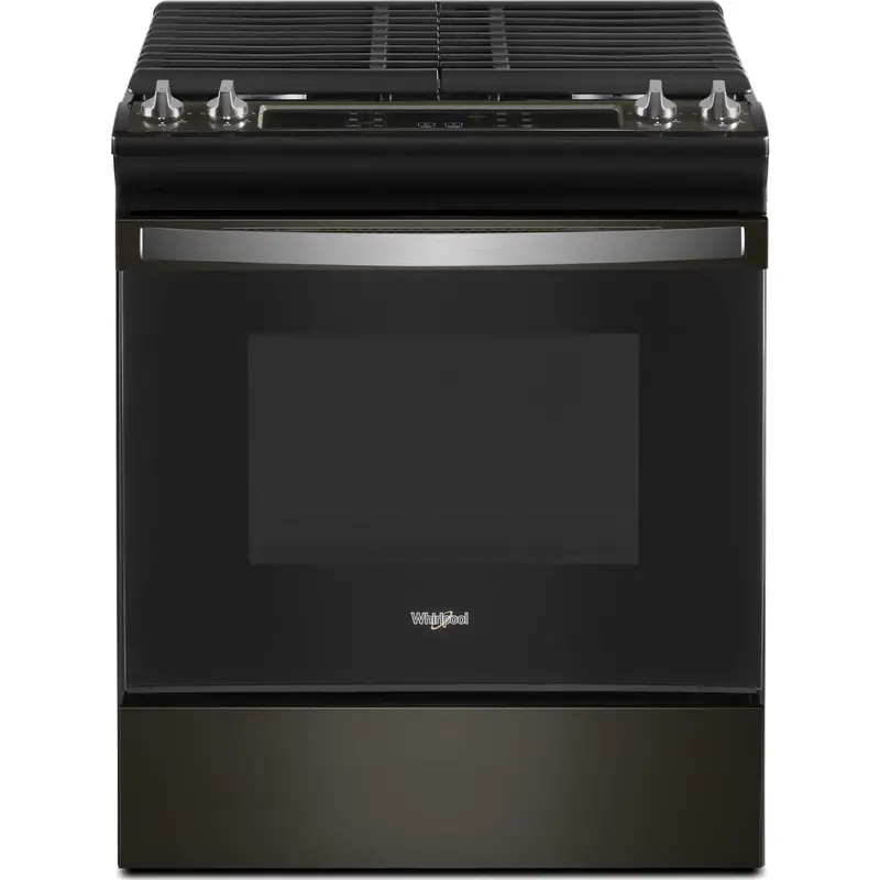 Whirlpool 5.0 Cu. Ft. Black Stainless Gas Range Featuring Frozen Bake Technology (Weg515S0Lv) 1