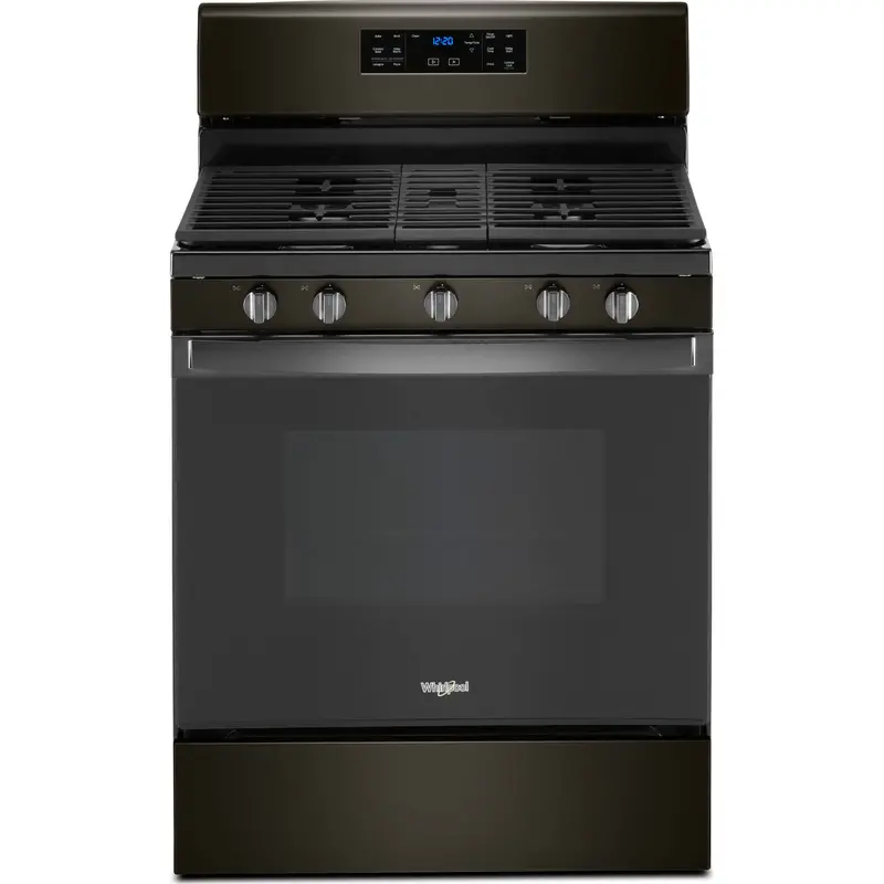 Whirlpool 5.0 Cu. Ft. Gas Convection Range – Fan-Assisted Baking & Roasting, Jet Black (Wfg535S0Jv) 1