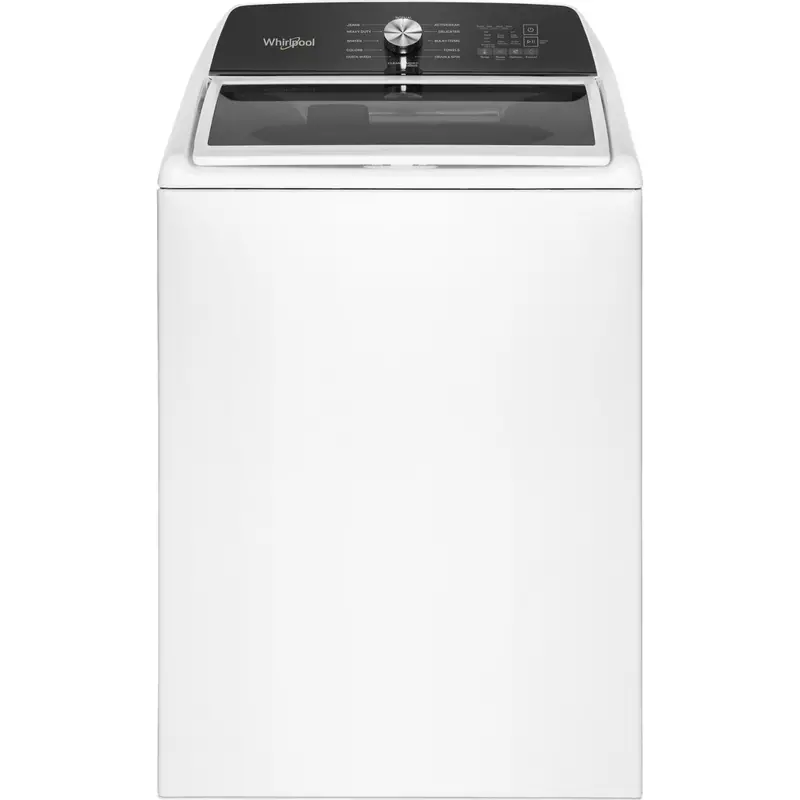 Whirlpool 5.2 Cu. Ft. Top-Load Agitator Washer With Built-In Faucet – White Wtw5025Sw 1