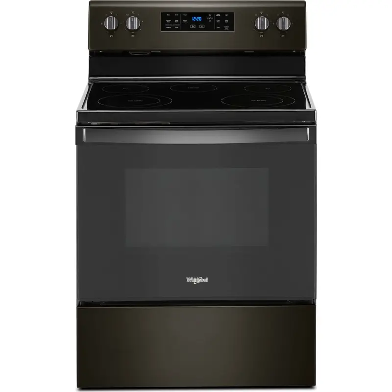 Whirlpool 5.3 Cu. Ft. Electric Range – Frozen Bake Technology, Jet Black (Ywfe535S0Jv) 1