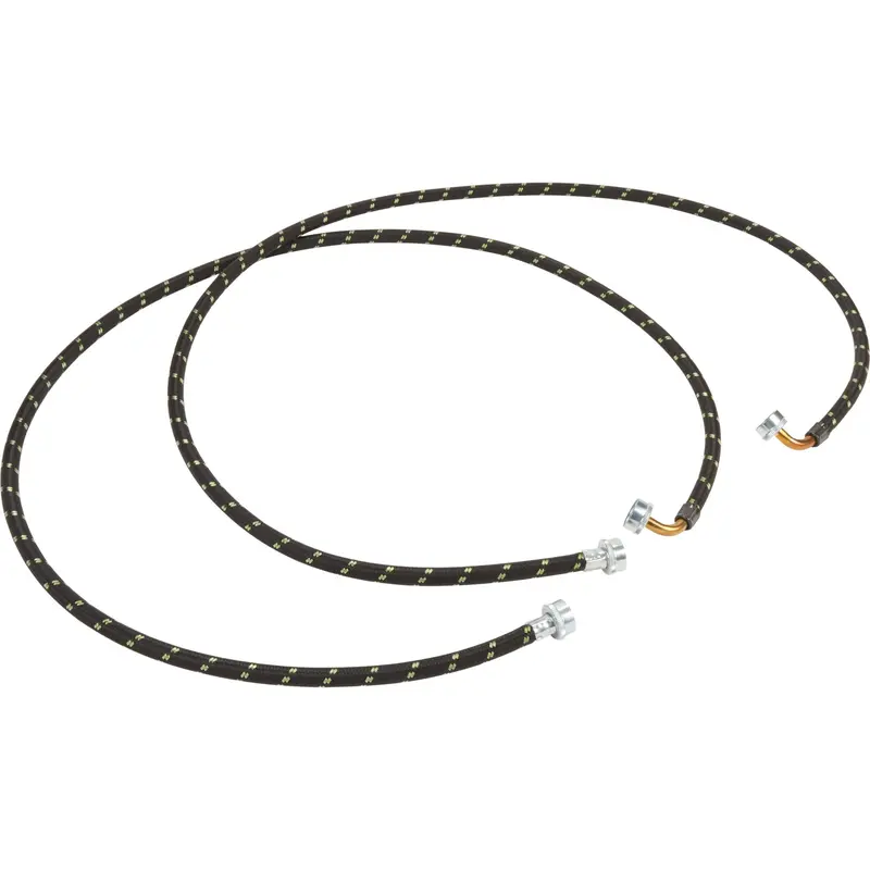 Whirlpool 6-Foot Braided High-Pressure Drain Hose Kit – 90° Elbow, 1700 Psi, 2-Pack (8212638Rp) 1