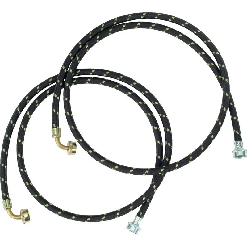 Whirlpool 6-Foot Washer Supply Hose With 90° Elbow & Steel Fittings (8212638Rc) 1