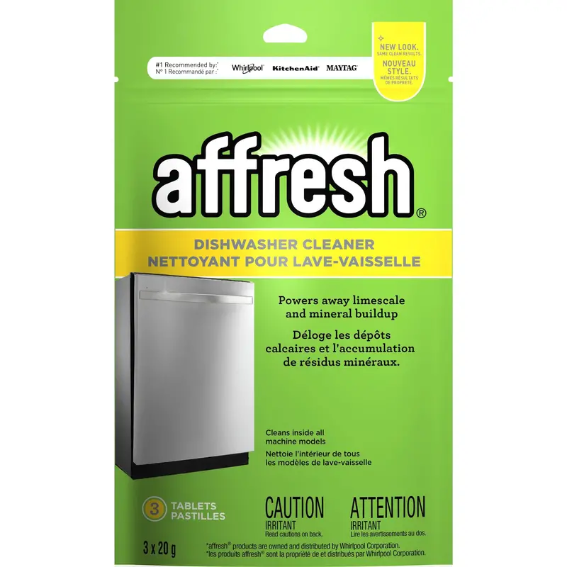 Whirlpool Affresh Dishwasher Cleaner Pack – 3 Count (W10288149B) 1