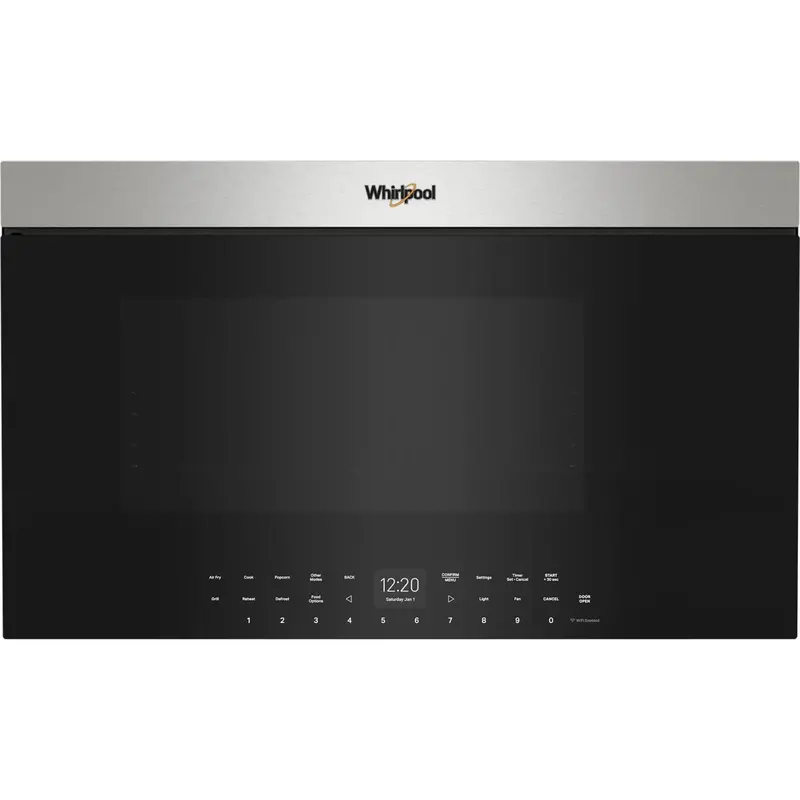 Whirlpool Air Fry Over-The-Range Microwave – Flush-Mount Design, Fingerprint-Resistant Stainless Steel (Ywmmf7330Rz) 1