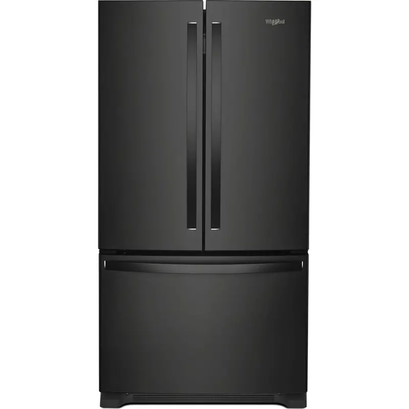 Whirlpool Black Full-Depth French Door Refrigerator With Bottom Freezer (Wrff3236Rb) 1
