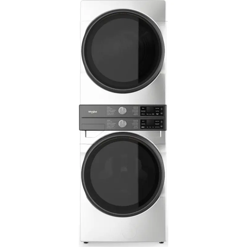 Whirlpool Energy Star Laundry Tower – Freshflow Vent & Uv Clean, 5.2 Cu. Ft. Washer + 7.4 Cu. Ft. Electric Dryer, White (Ywef5727Tw) 1
