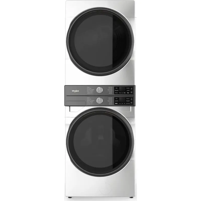 Whirlpool Energy Star Laundry Tower – Freshflow Vent & Uv Clean, 5.2 Cu. Ft. Washer + 7.4 Cu. Ft. Gas Dryer, White (Wgf5727Tw) 1