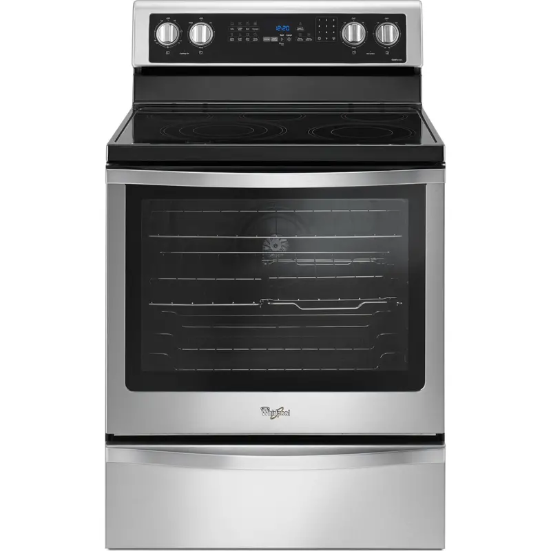 Whirlpool Stainless Steel 6.4 Cu. Ft. Freestanding Electric Range With True Convection (Ywfe745H0Fs) 1