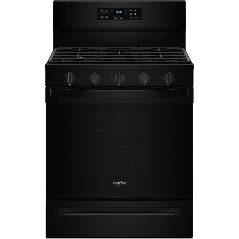 Whirlpool Wfgs5030Rb 30-Inch Gas Range – Black, Air Fry, Self-Cleaning & Rapid Preheat 1