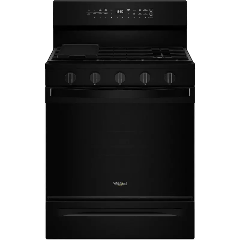 Whirlpool Wfgs7530Rb 30" Smart Gas Range – Black, 5.3 Cu. Ft., Steam & Self-Clean 1