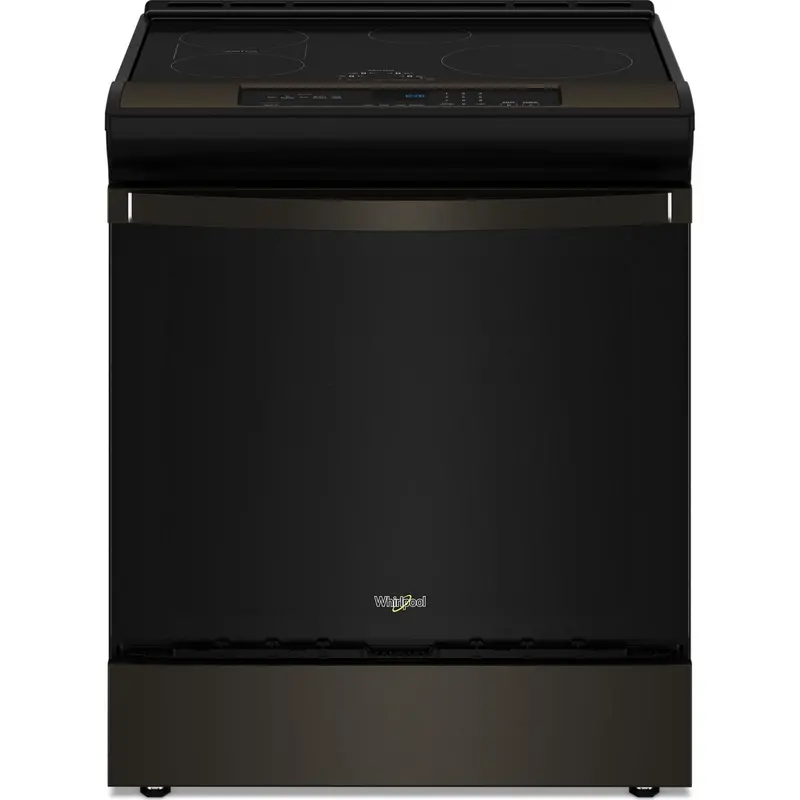 Whirlpool Wsis5030Rv 30-Inch Induction Range – Black With Stainless Accents, No-Preheat Air Fry 1