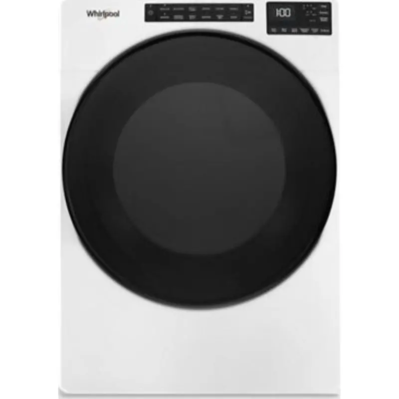 Whirlpool Ywed5605Mw 7.4 Cu. Ft. White Electric Wrinkle Shield Dryer 1