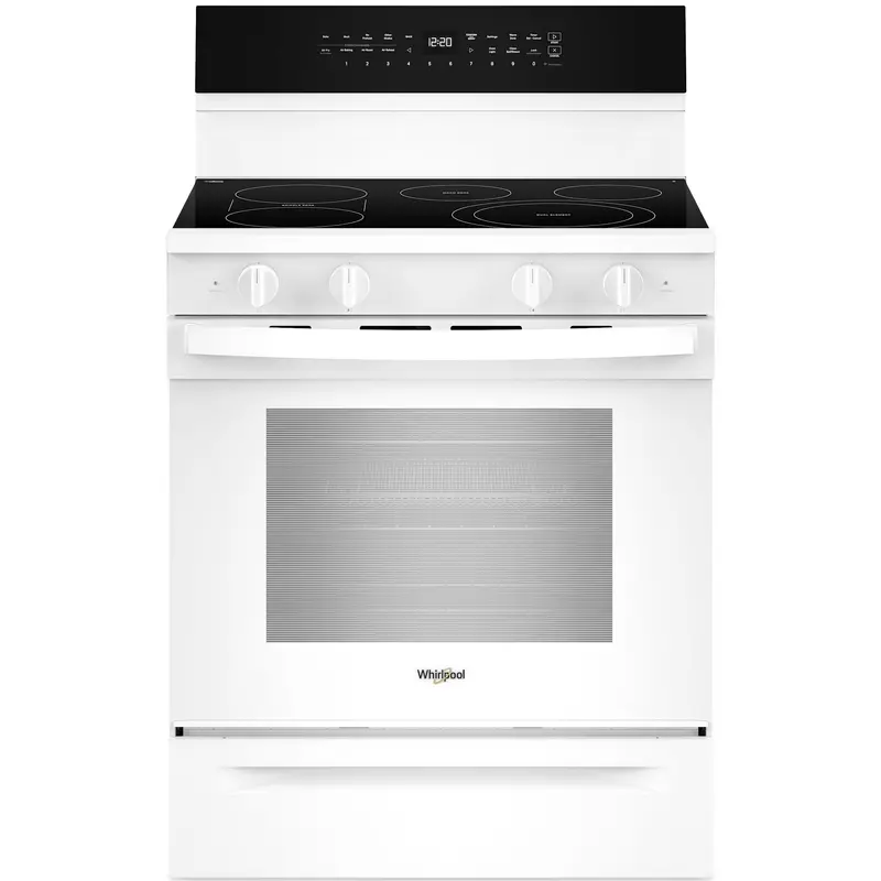 Whirlpool Ywfes7530Rw 30-Inch Smart Electric Range – White, Air Cooking & Steam Clean 1