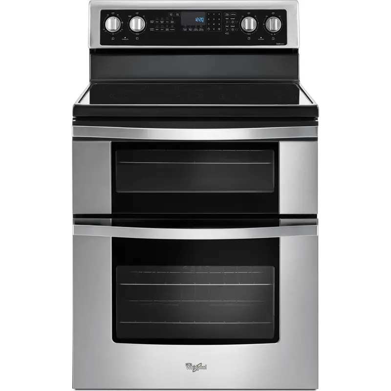Whirlpool Ywge745C0Fs 6.7 Cu. Ft. Stainless Steel Electric Double Oven Range – True Convection 1