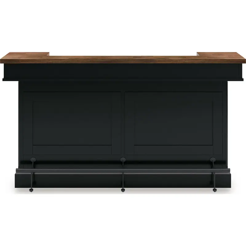 Wildenauer Brown-And-Black Bar Cabinet (Model D634-65) 1