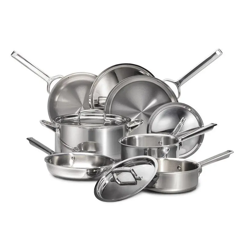 Wolf Gourmet 10-Piece Premium Stainless Steel Cookware Set 1