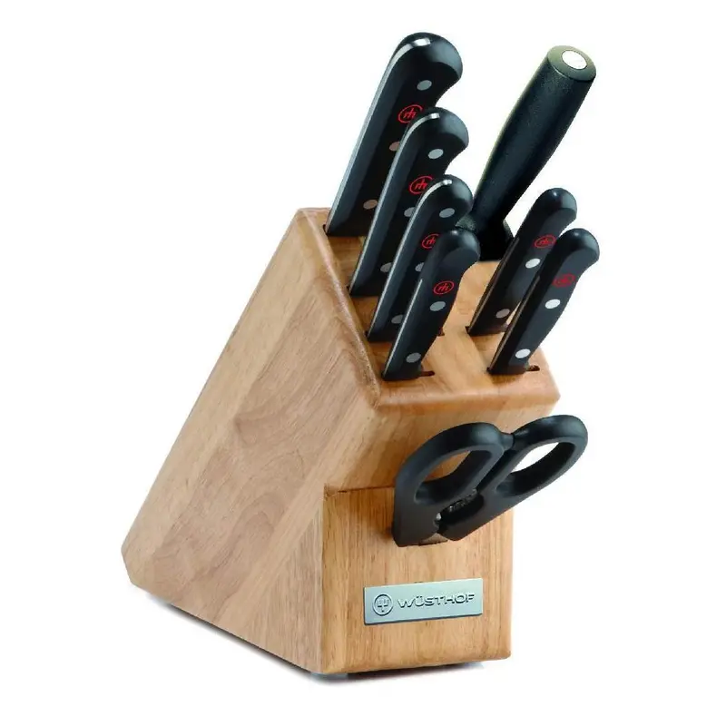 Wüsthof Gourmet 9-Piece Block Knife Set – Complete Starter Collection 1