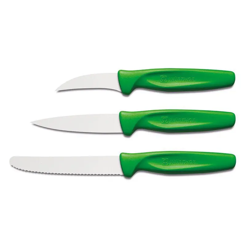 Wusthof Zest 3-Piece Paring Knife Set – Assorted Blade Styles 1