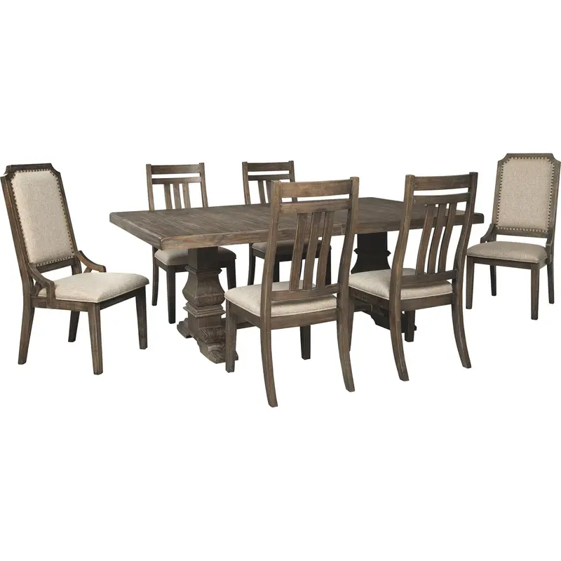 Wyndahl Solid Wood Dining Set 1