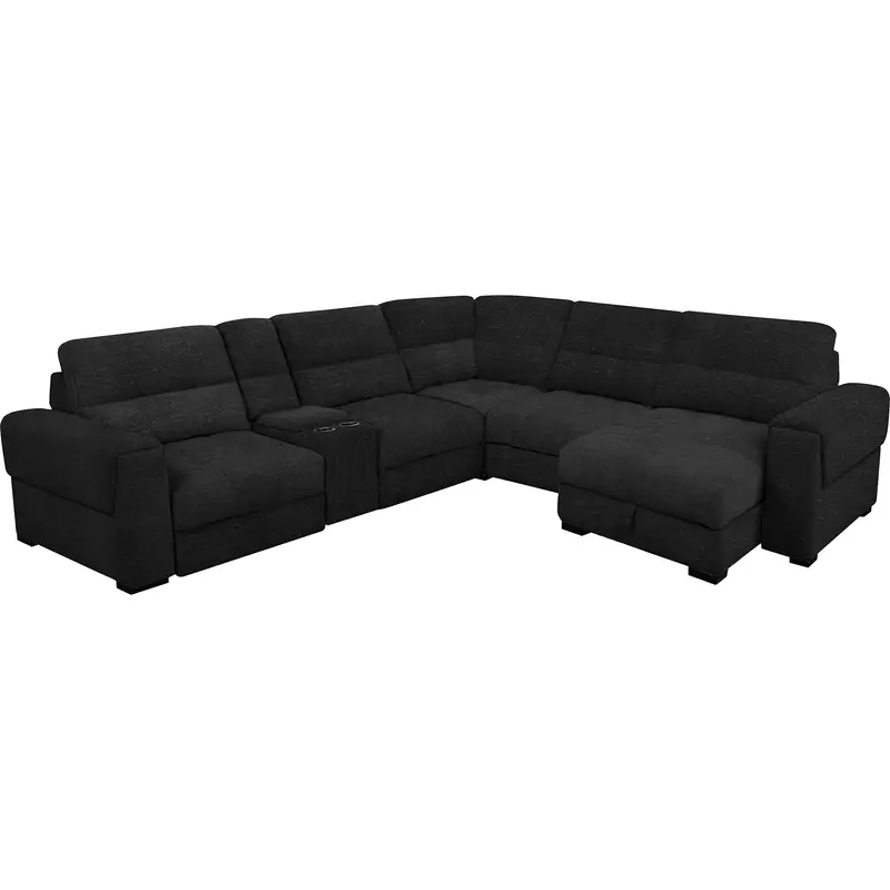 Xpand Sahara Ebony 6-Piece Power Modular Sectional 1
