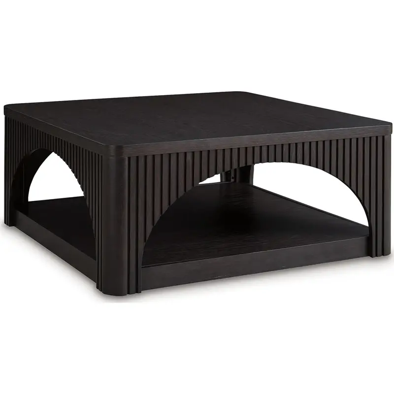 Yellink Black Wood Coffee Table 1