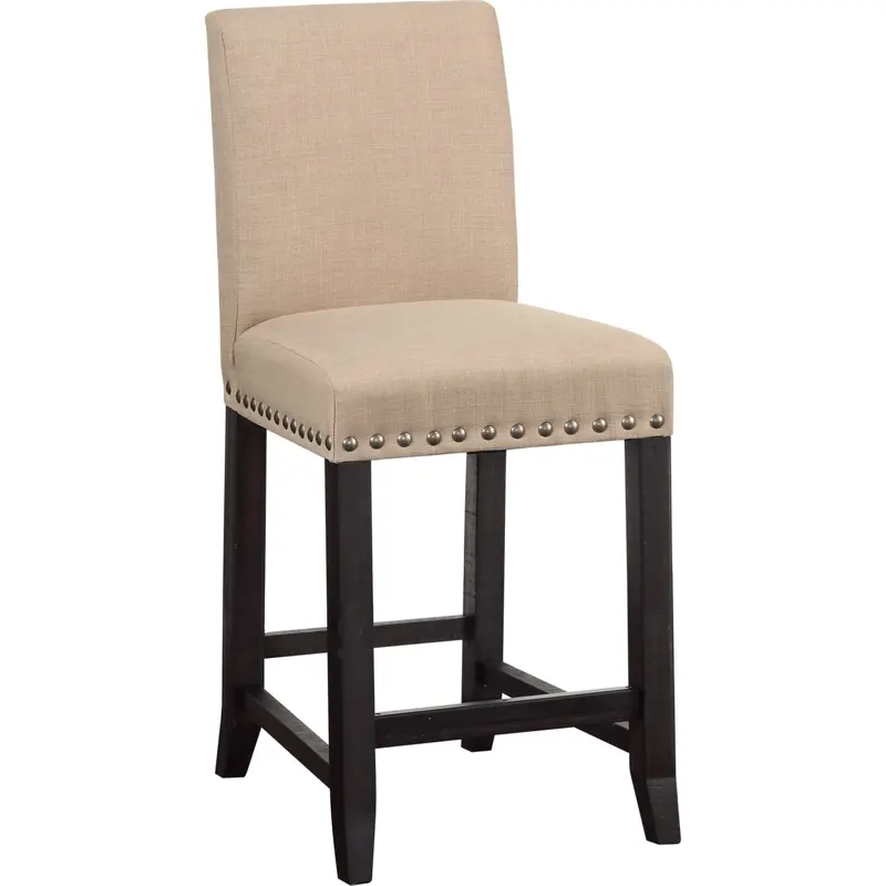 Yosemite Cafe Counter-Height Bar Stool – Wooden Legs & Padded Seat (7Yc970F) 1