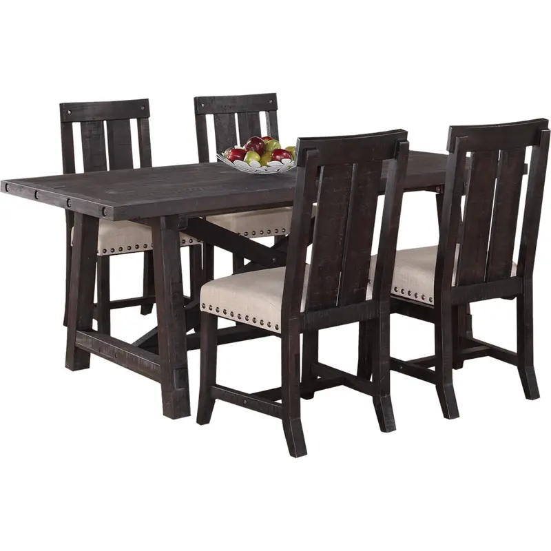 Yosemite Cafe Dining Set – 7-Piece Rustic-Inspired Collection 1