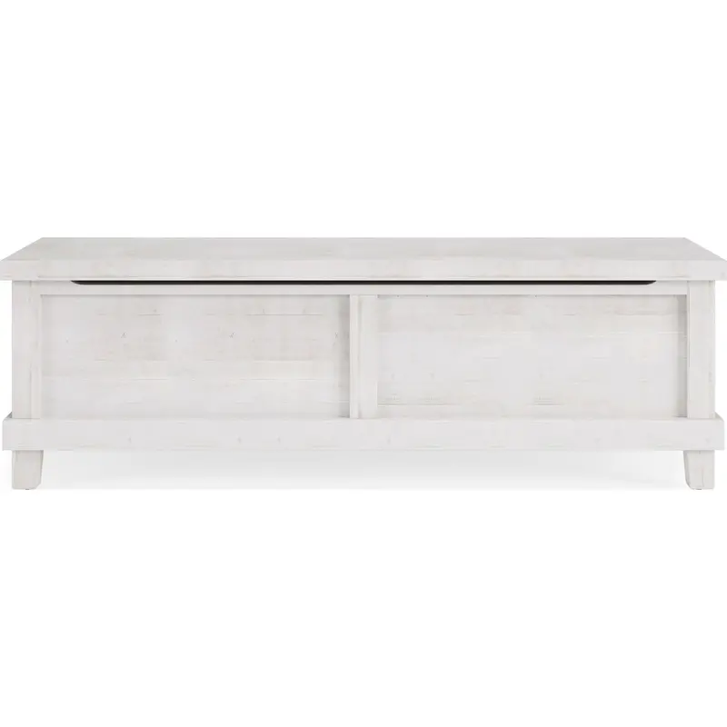 Yosemite Rustic White Upholstered Blanket Box With Storage 1