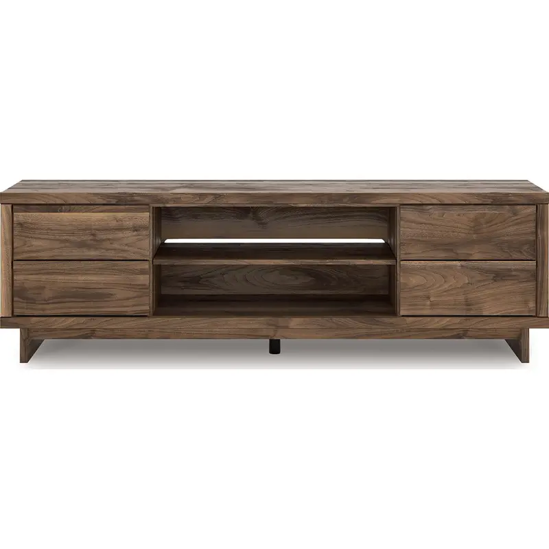Zadilyn Modern Tv Stand For Living Room – Rich Brown Finish 1