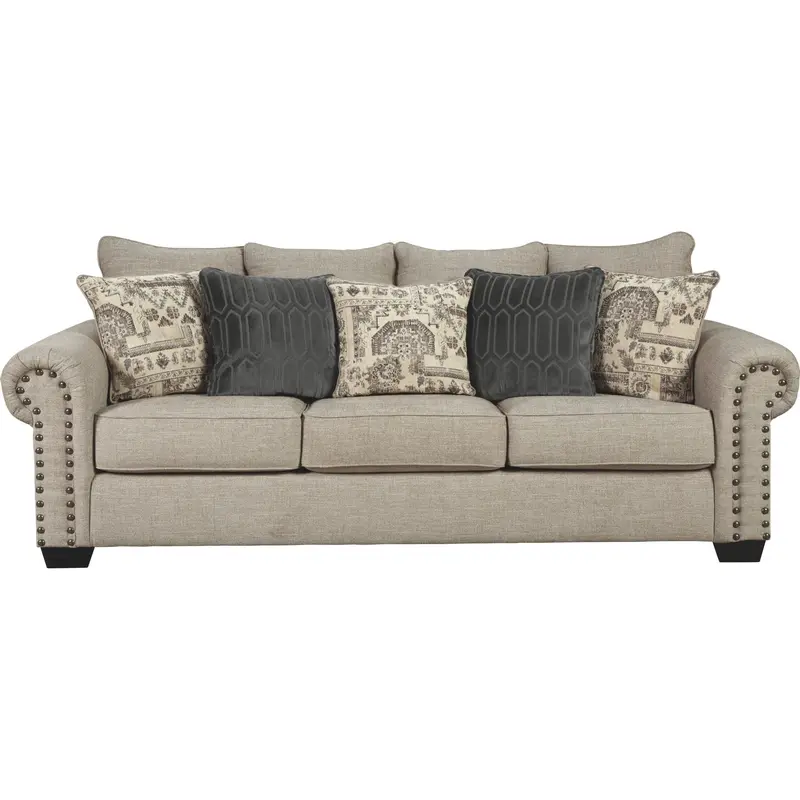 Zarina Natural Jute Upholstered Sofa 1