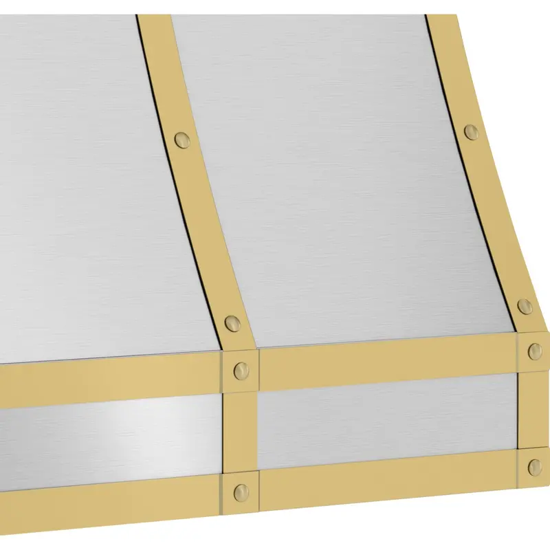 Zephyr Bkft48Asg Branding Kit For 48" Custom Wall Hoods – Stainless Steel Accent Frame 1