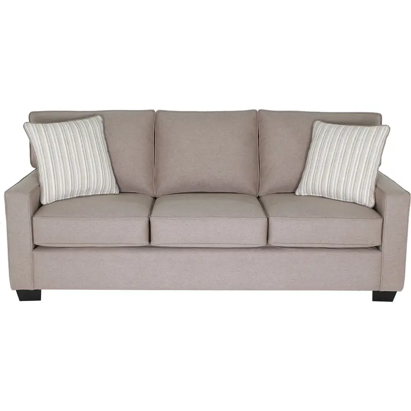 Zoey Contemporary Sofa In Caper Green Upholstery 1