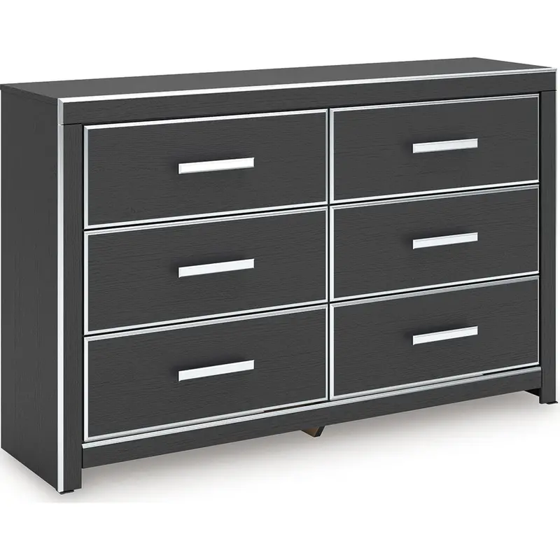 Zuraleus Black 6-Drawer Dresser 1