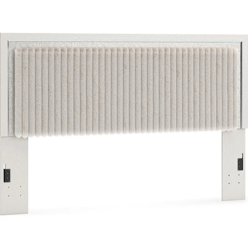 Zuraleus Upholstered King Headboard – Matte White 1