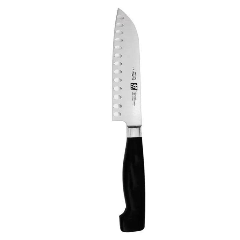 Zwilling J.A. Henckels Four Star Hollow-Edge 7-Inch Santoku Knife 1