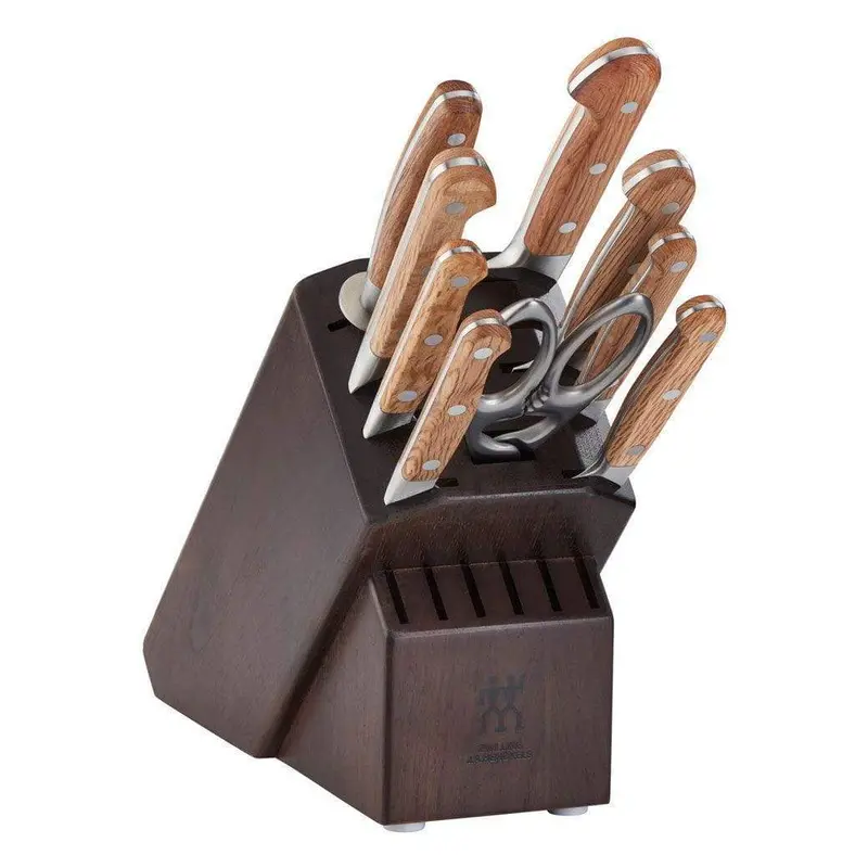 Zwilling Pro Holm Oak 10-Piece Magnetic Knife Block Set 1