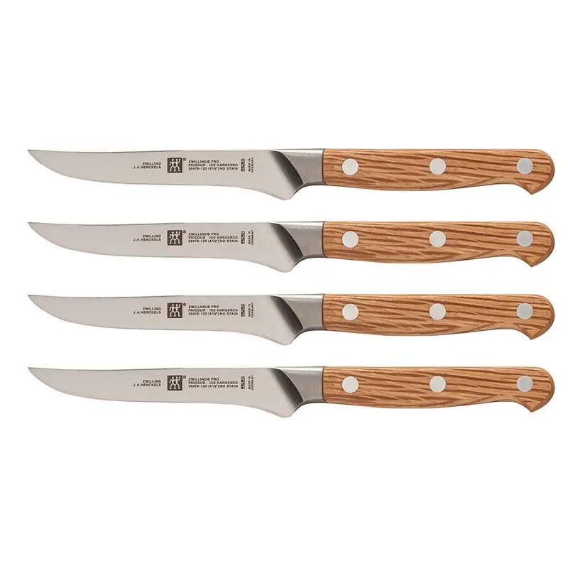 Zwilling Pro Holm Oak 4-Piece High-Performance Steak Knife Set 1