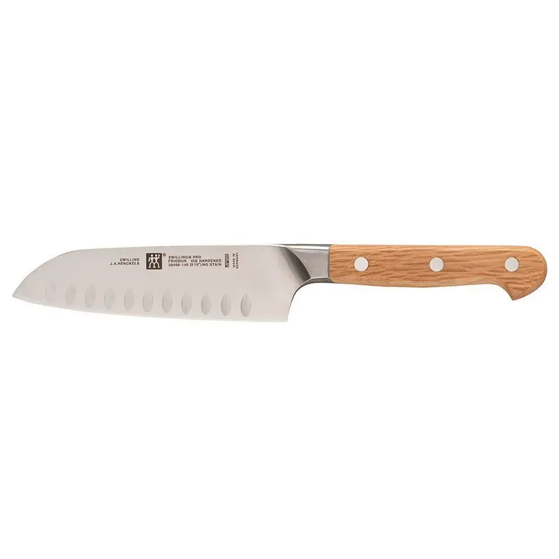 Zwilling Pro Holm Oak Hollow-Edge 7-Inch Santoku 1